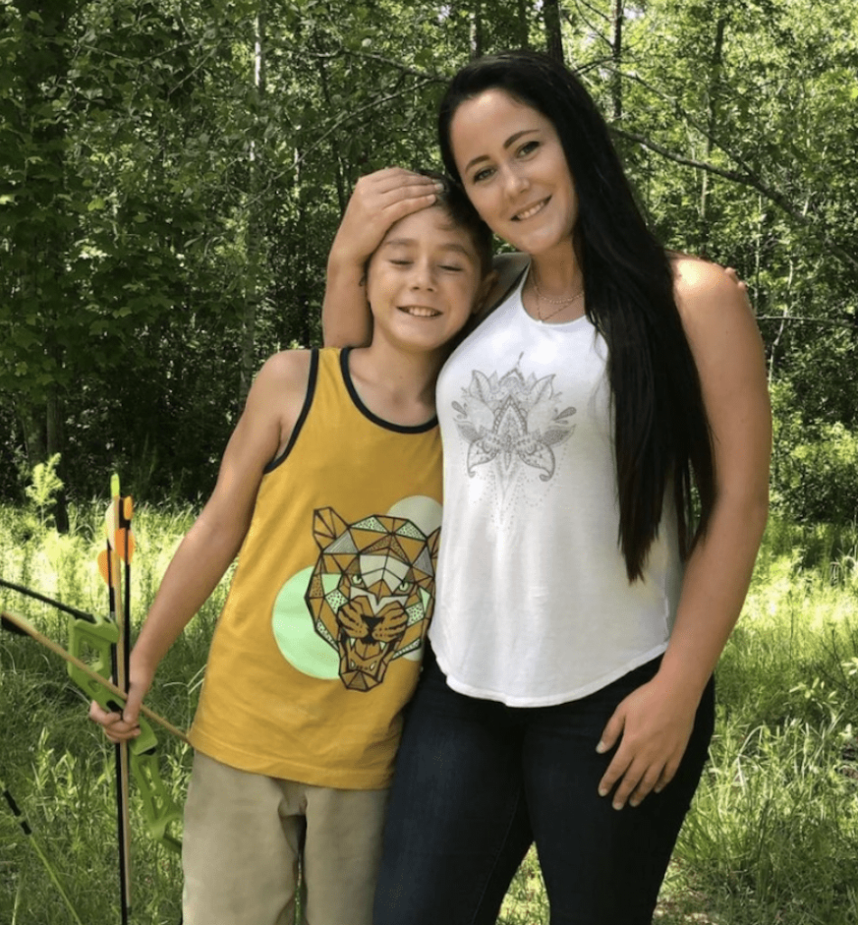 Jenelle Evans and Her Son, Jace