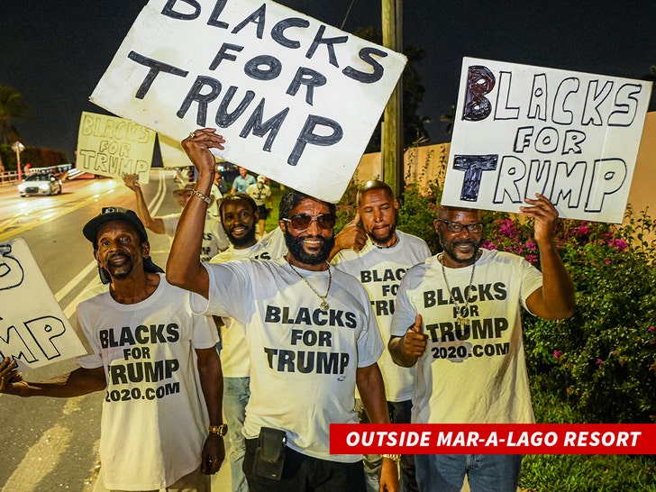 black for trump Mar-a-Lago resort