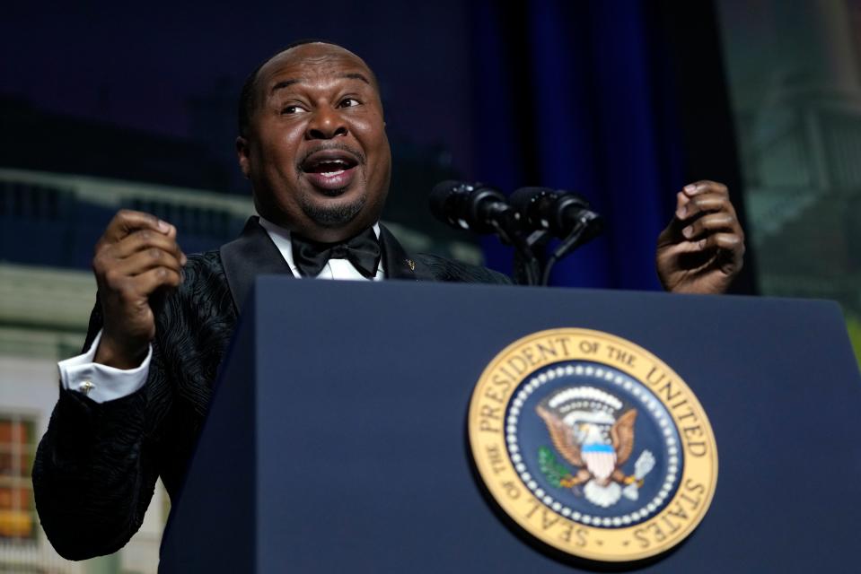 Comedian Roy Wood Jr. quipped that Don Lemon's behavior would be a promotion at Fox News during the White House Correspondents' Dinner.